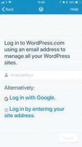 Log in to WordPress from your Mobile