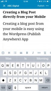 Mobile to WordPress